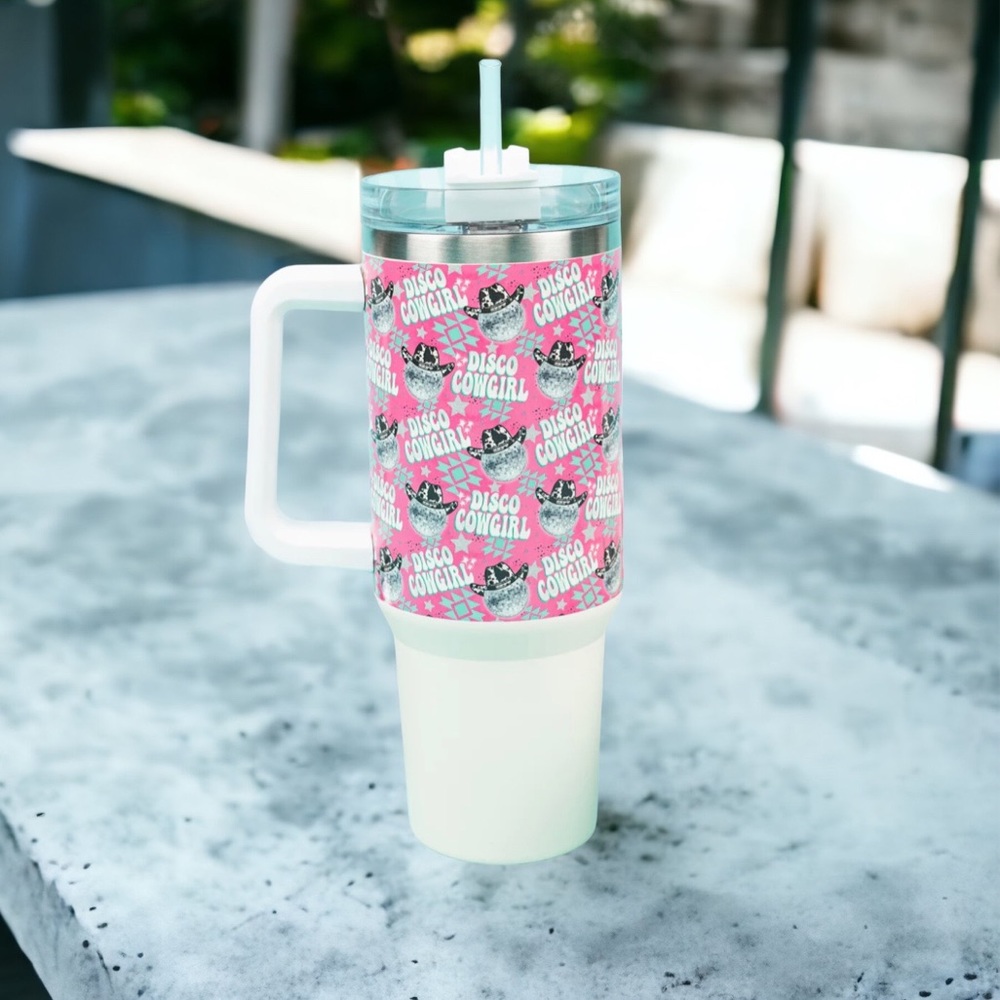 NWT Disco Cowgirl Stainless Steel Tumbler